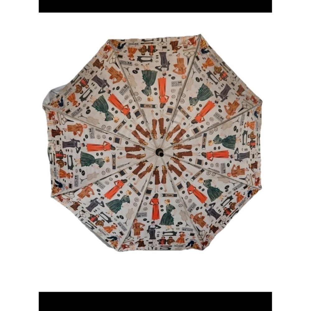 NEW Simplicity Vintage Sewing Pattern Umbrella MCM Large Retro‎ Deadstock 1950s